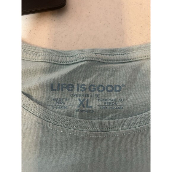 Life is Good Crusher Lite Tee Topsail Island Womens XL The Ocean Is My Medicine - Picture 6 of 9